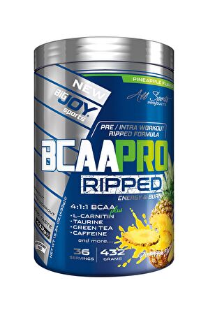 Bigjoy Sports Bcaapro Ripped 432 Gr 36 Servis Ananas Bcaa Powder