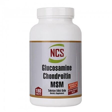 Ncs Glucosamine Chondroitin MSM Hyaluronic Acid Bosvella 180 Tabl