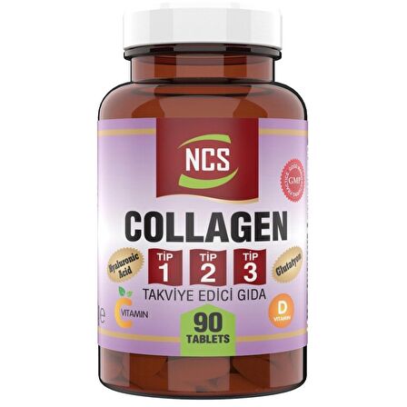 Ncs Kollajen 1000 Mg Collagen Tip 1-2-3 Glutatyon 90 Tablet 