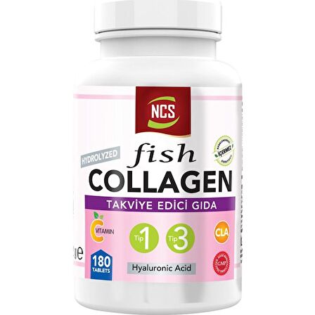 Ncs Type 1-3 Balık Collagen Cla Biotin 180 Tablet 
