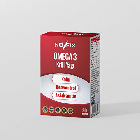 Krill Yağ 30 Softgel Kolin Resveratrol Astaksantin Fosfolipidler