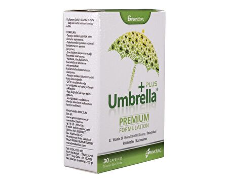 Umbrella Plus Multivitamin 30 Kapsül 8699273574794