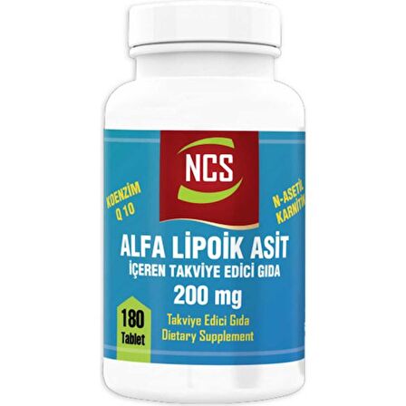 Ncs Alfa Lipoik Coenzim 200 Mg 180 Tablet