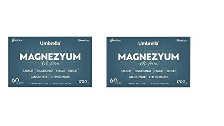 Umbrella Magnezyum 6 lı Form 60 Tablet 2 ADET