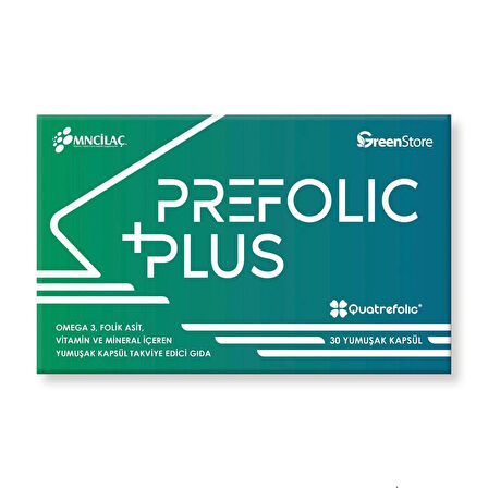 PreFolic Plus + (30 Yumuşak Kapsül)
