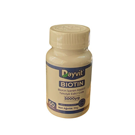 Dayvit Biotin 5000mcg 60 Kapsül