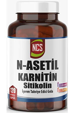 Ncs N-Asetil Karnitin L-Glutamin Taurin ve Sitikolin 120 Bitkisel Kapsül (Neuro Optimizer Muadili)