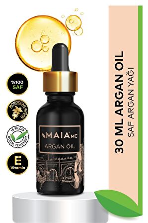 Saf Argan Yağı 30 ml Besleyici Özelliği Ile Cildin Yenilenmesine Canlanmasına Yardımcı