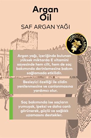 Saf Argan Yağı 30 ml Besleyici Özelliği Ile Cildin Yenilenmesine Canlanmasına Yardımcı