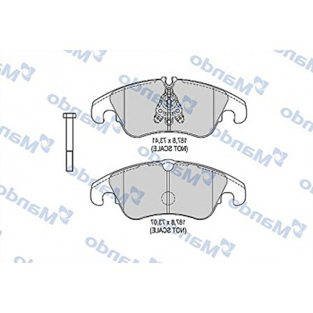 Vw Fren Balatası Ön - Fdb4044 / Gdb1768 - Mnd Mbf015388