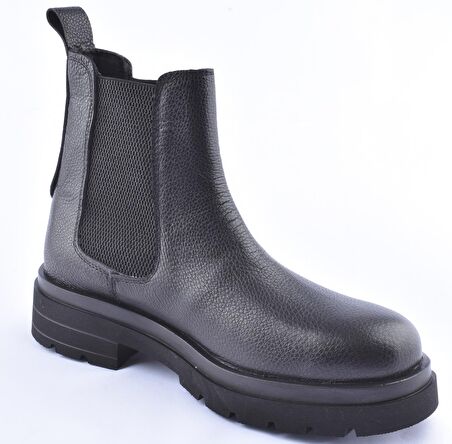 13623 EVA DERİ BOT /SİYAH/44