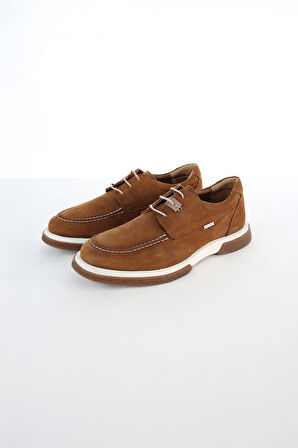 Erkek Pc-2969801 Kontrast Dikişli Casual Ayakkabı - Taba | 43