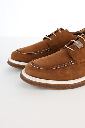 Erkek Pc-2969801 Kontrast Dikişli Casual Ayakkabı - Taba | 43