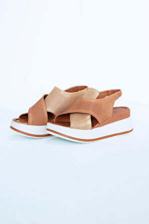 Kadın Topuklu Ayakkabı Z6950003-Taba | 38