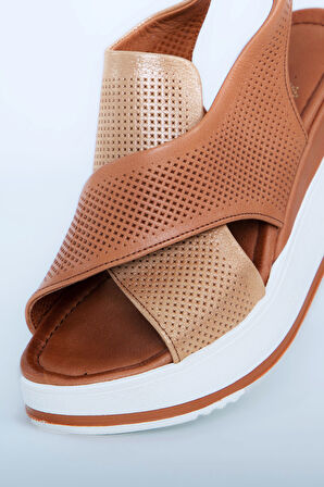 Kadın Topuklu Ayakkabı Z6950003-Taba | 38