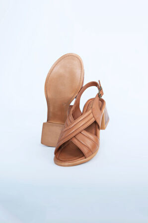 Kadın Topuklu Ayakkabı Z6912003-Taba | 37