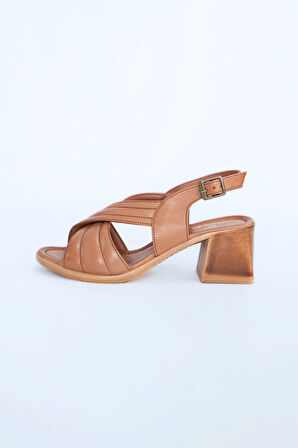 Kadın Topuklu Ayakkabı Z6912003-Taba | 38