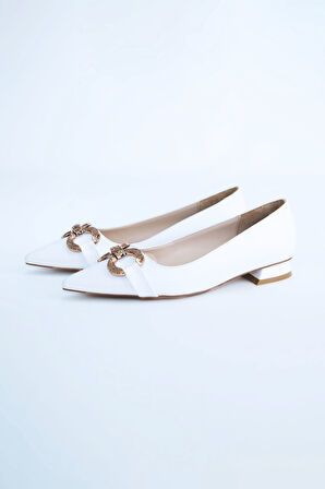 Kadın Babet Ayakkabı Z711600-Beyaz | 38