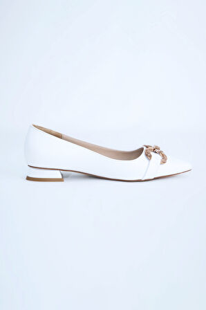 Kadın Babet Ayakkabı Z711600-Beyaz | 38