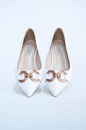 Kadın Babet Ayakkabı Z711600-Beyaz | 38