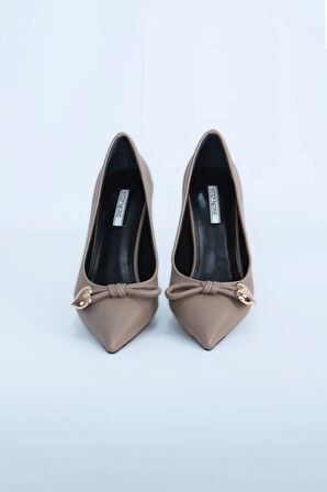 Kadın Topuklu Ayakkabı Z711582-Vizon | 37