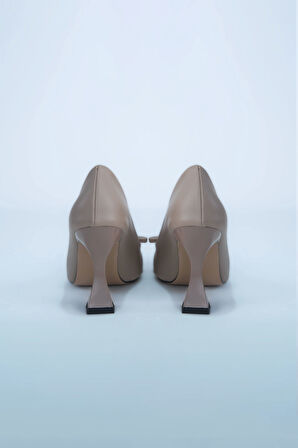 Kadın Topuklu Ayakkabı Z711582-Vizon | 40