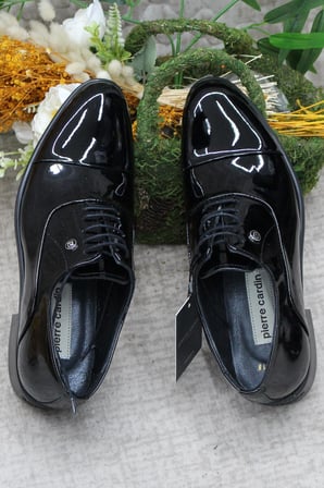 Pierre Cardin 7018 Siyah Rugan Damat Ayakkabısı Takım Ayakkabısı Erkek Klasik Ayakkabı