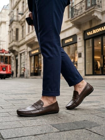 Pierre Cardin 90220 Rahat Esnek Hakiki Deri Erkek Loafer Ayakkabı