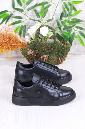 Pierre Cardin 1362002 Siyah Orijinal Ürün İç Ve Dış Hakiki Deri Sneaker Erkek Ayakkabı