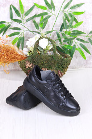 Pierre Cardin 1362002 Siyah Orijinal Ürün İç Ve Dış Hakiki Deri Sneaker Erkek Ayakkabı