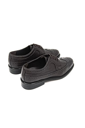 Danacı Kösele 906 Erkek Klasik Ayakkabı - Koyu Kahverengi