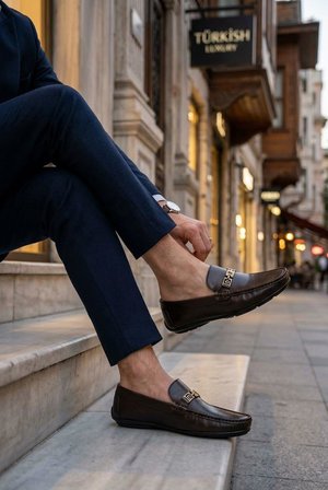 Pierre Cardin 90237 Rahat Esnek Hakiki Deri Erkek Loafer Ayakkabı