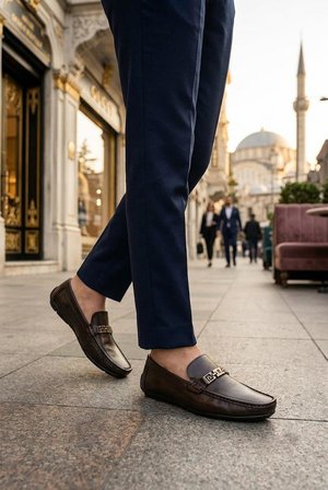 Pierre Cardin 90237 Rahat Esnek Hakiki Deri Erkek Loafer Ayakkabı