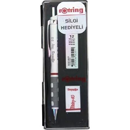 Rotring Tıkky Mekanik Kurşun Kalem Okul Seti 0.5 Beyaz