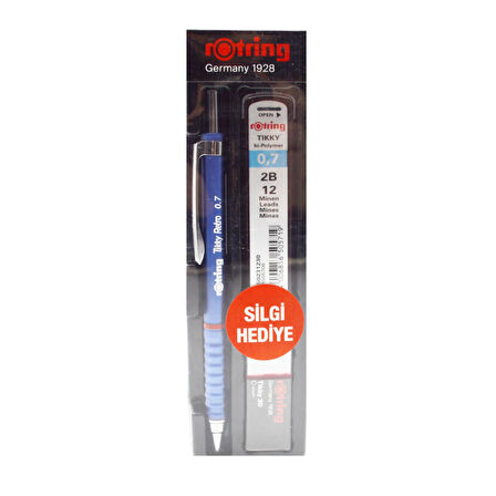 Rotring Retro Versatil Uçlu Kalem Uç-Silgi 3 lü Okul Seti 0.7