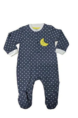 Yıldızlı Bebe Tulum 3062 Lacivert