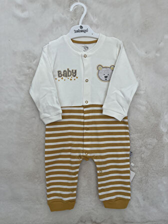 Çizgili Patiksiz Tulum