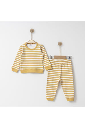 Tke5082 Cizgili Pijama Takım