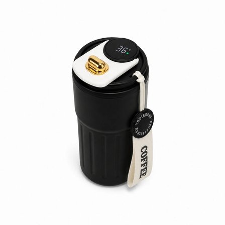 Mahmood Coffee Dereceli Siyah Termos 440 ml