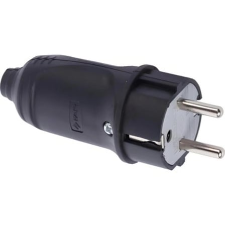 Far Kauçuk Erkek Fiş 16A 240V 3500W Darbeye Dayanıklı 2 Adet