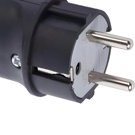 Far Kauçuk Erkek Fiş 16A 240V 3500W Darbeye Dayanıklı 2 Adet