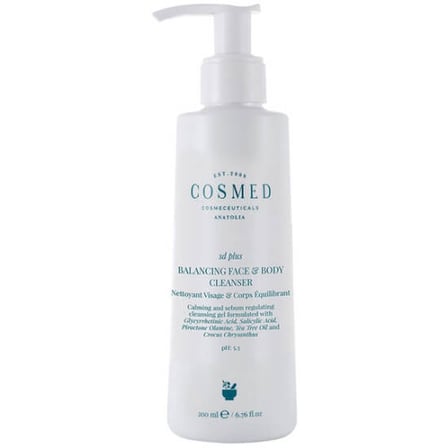 Cosmed SD Plus Balancing Face & Body Cleanser - Yağlı Pullanma Sorunu Yaşayan Ciltler için Temizleme Jeli - Salisilik Asit ve Çay Ağacı Yağı İçeren Temizleyici 200 ml