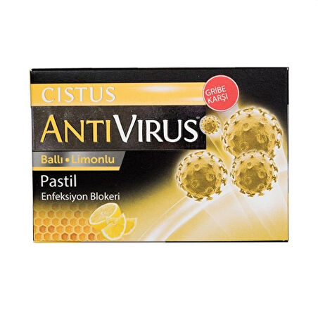 Cistus Antivirus Ballı Limonlu Pastil 10 Adet 12 adet