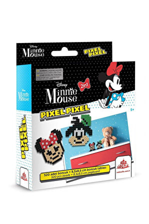 Disney Minnie Mouse Boncuk Aktivite Seti 2in1-Pixel Pixel B216-04