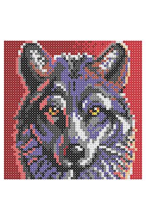 Yetişkin Boncuk Aktivite Seti(Kurt)-WOLF ACTIVITY ART BEADS PPA01-02