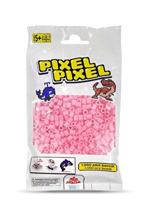 1000 Adet Midi Boncuk Açık Pembe-Pixel Pixel PPB-1000-17