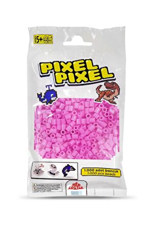 1000 Adet Midi Boncuk Pembe-Pixel Pixel PPB-1000-21