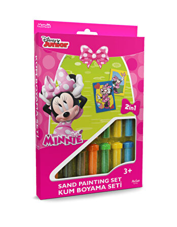 Disney Junior Minnie Mouse Eğitici ve Eğlenceli Kum Boyama Seti-Red Castle DS-03