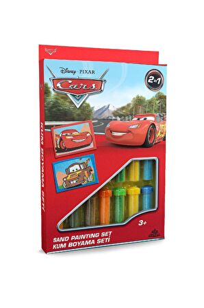 Eğitici ve Eğlenceli Kum Boyama Seti Disney Cars Mcqueen & Mater DS-05