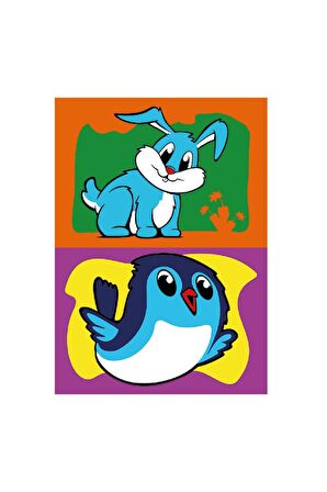 Eğitici ve Eğlenceli Kum Boyama Seti-Red Castle Animals Tavşan & Kuş DS-201